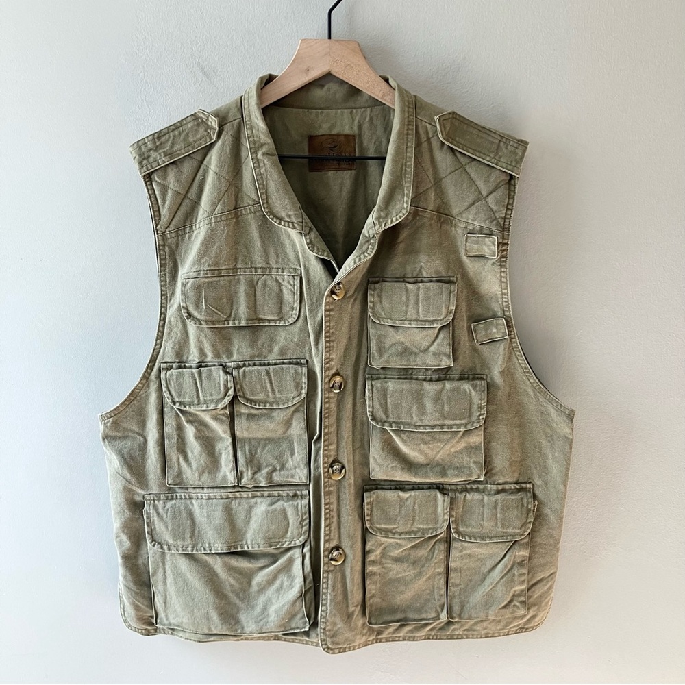 REDHEAD Multi-Pocket Outdoor Khaki Vest
